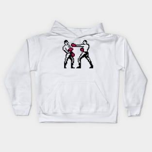 Boxing Men Pixel Art Kids Hoodie